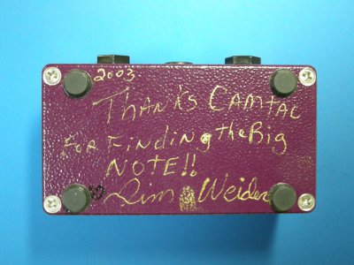 CAMTAC King of Tone Serial Number10 November 2003